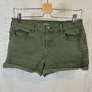 Old Navy Boyfriend Womens Sz 8 Green Denim Shorts